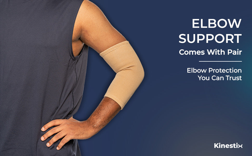 Kinestix Elbow Support - Pair - Adjustable Compression Support