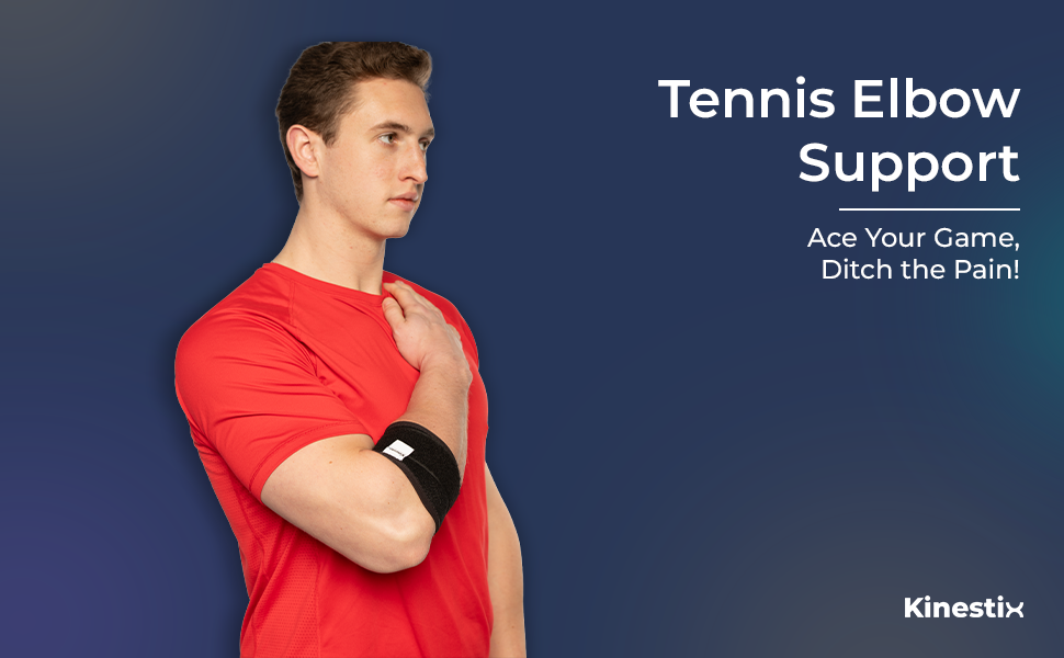 Kinestix Tennis Elbow Brace – Adjustable & Breathable Support