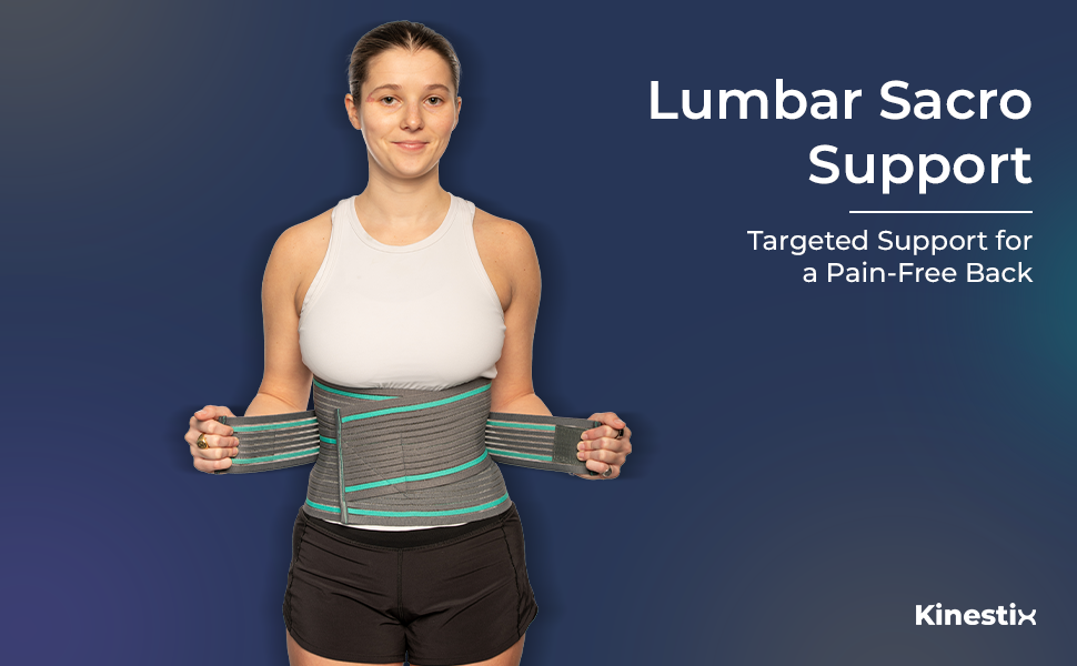 Kinestix Lumbar Sacro Support Belt – Adjustable & Breathable