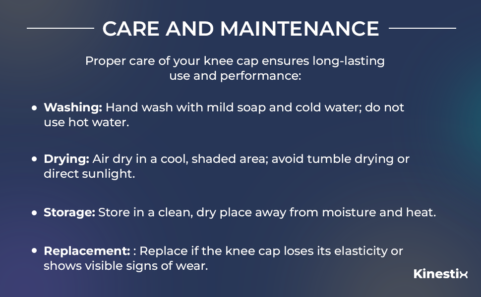 Kinestix Knee Cap Support Brace - Pair - Compression & Pain Relief