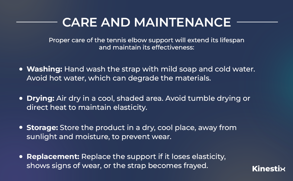 Kinestix Tennis Elbow Brace – Adjustable & Breathable Support