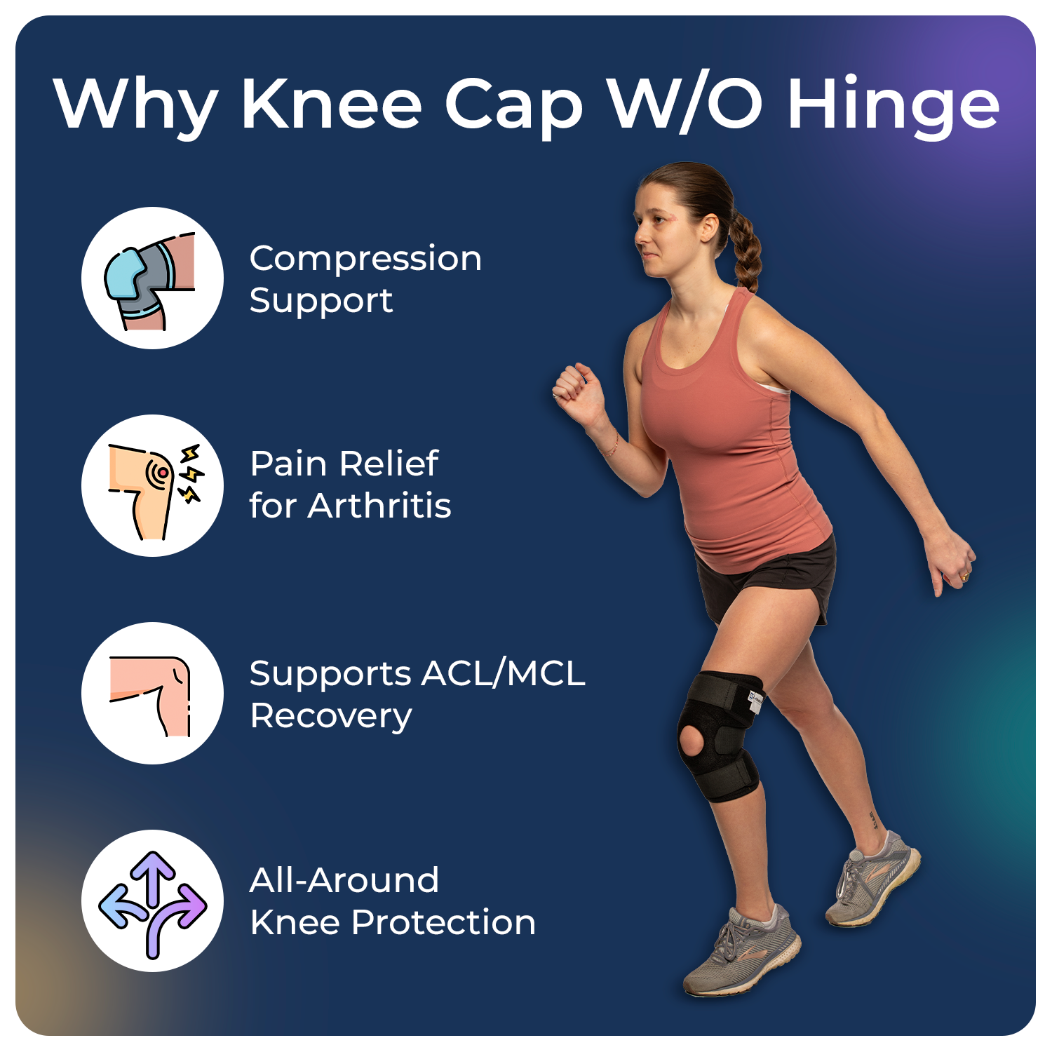 Why use knee Cap without hinge
