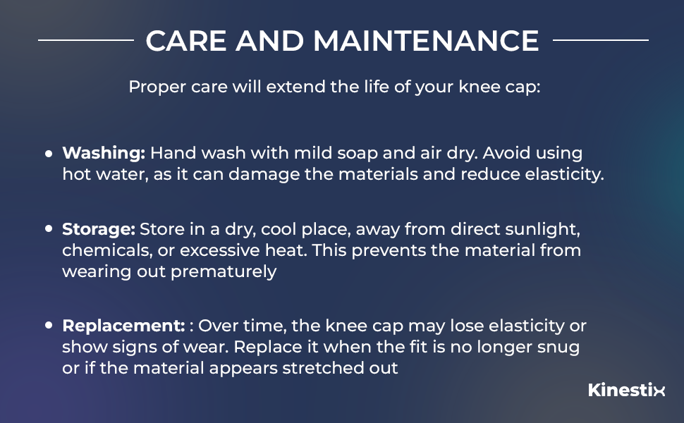 Kinestix Knee Cap with Open Patella - Adjustable Compression Brace for Knee Stability & Joint Support