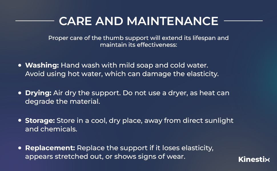 Kinestix Thumb Support - Adjustable Compression Wrap for Pain Relief