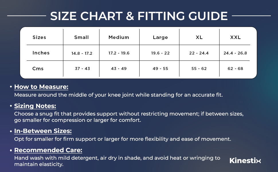 Kinestix Knee Cap - Without Hinge - Compression Support & Pain Relief