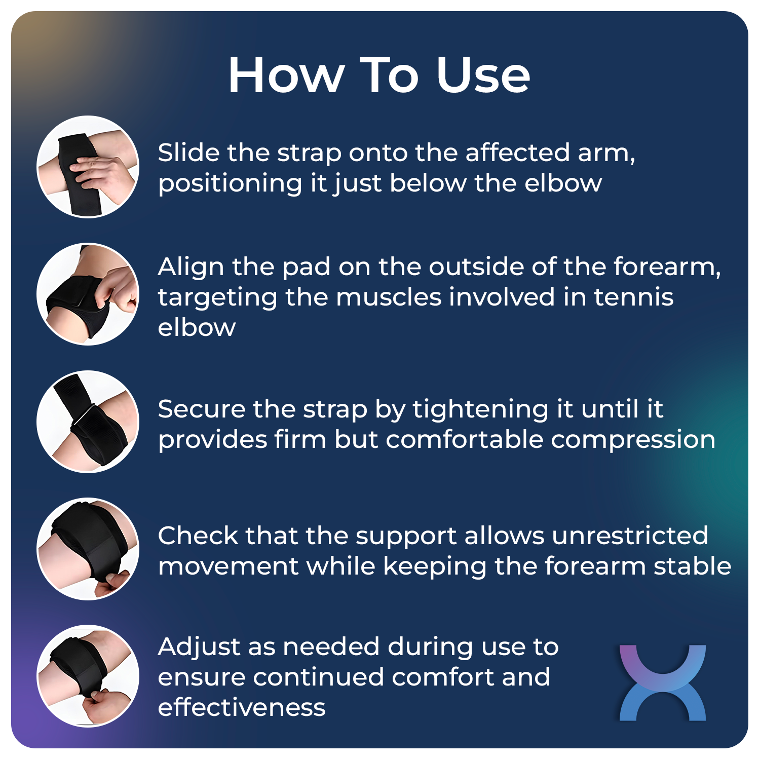 How to use Tennis elbow belt