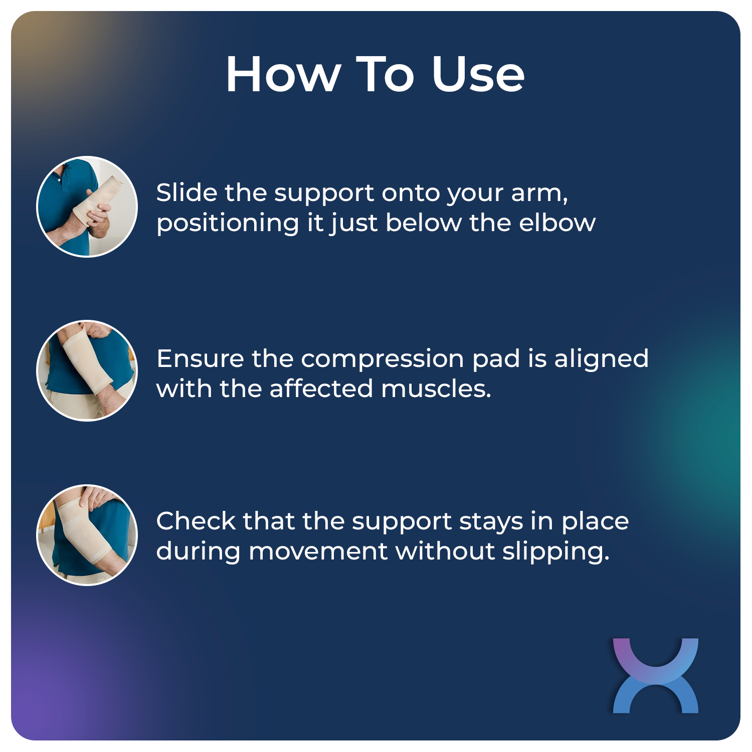 How to use elbow support brace
