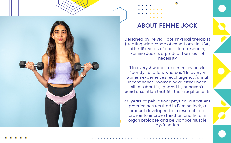 Femmejock Women’s Pelvic Support Belt – High Waist - Adjustable & Breathable Comfort