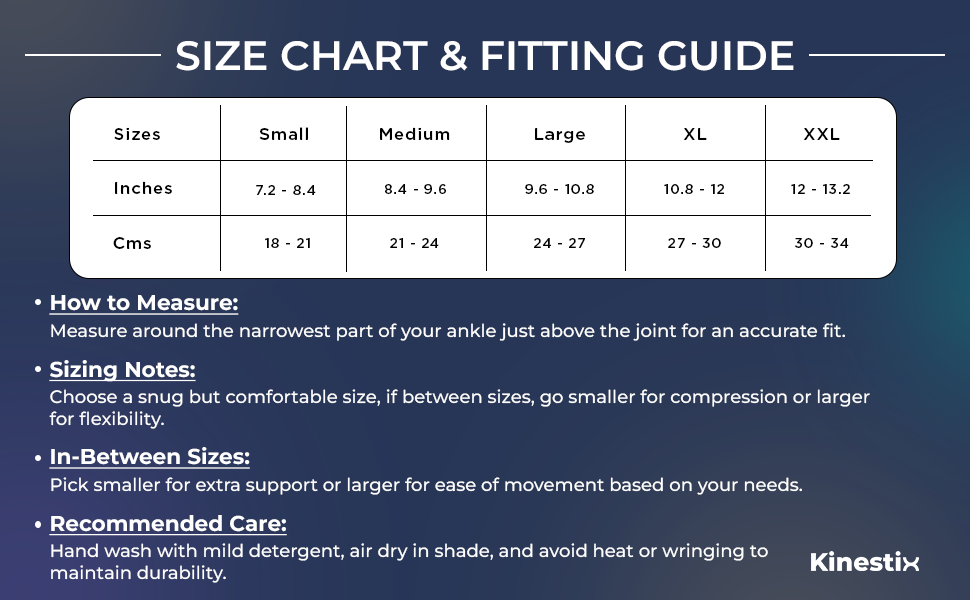 Kinestix Ankle Support Brace - Pair - Stability & Pain Relief for Active Life