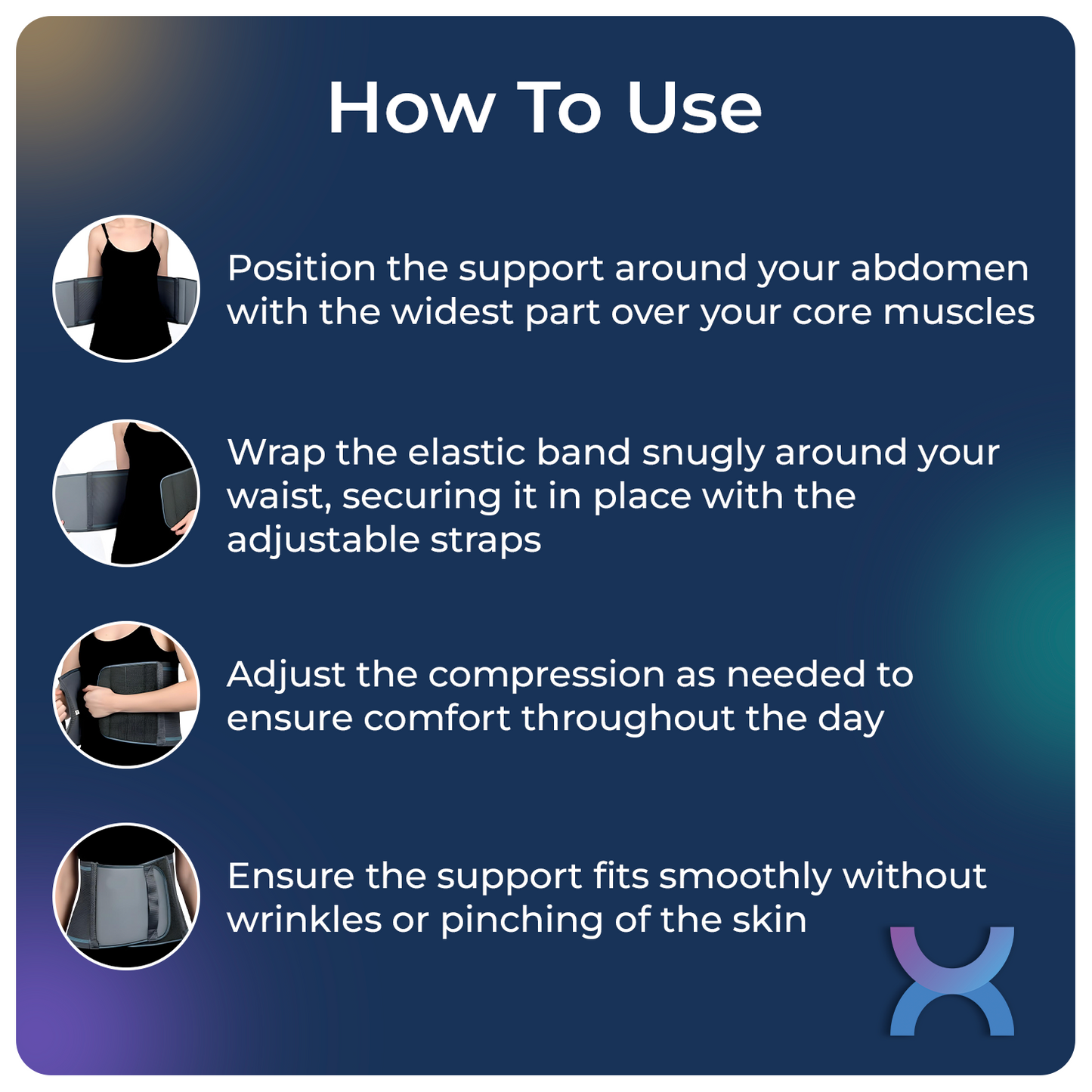 How to use abdominal belt