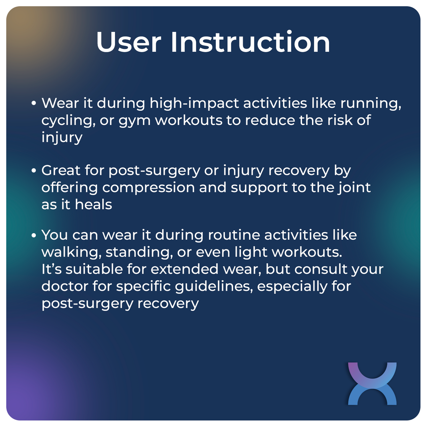 User Guidance for knee cap open patella
