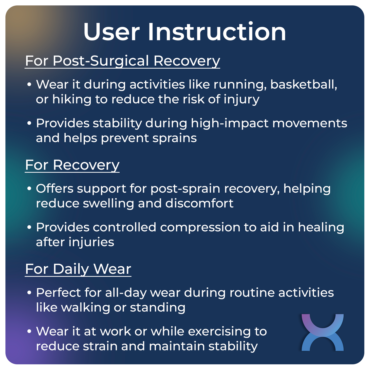 User Guidance for Ankle Belt