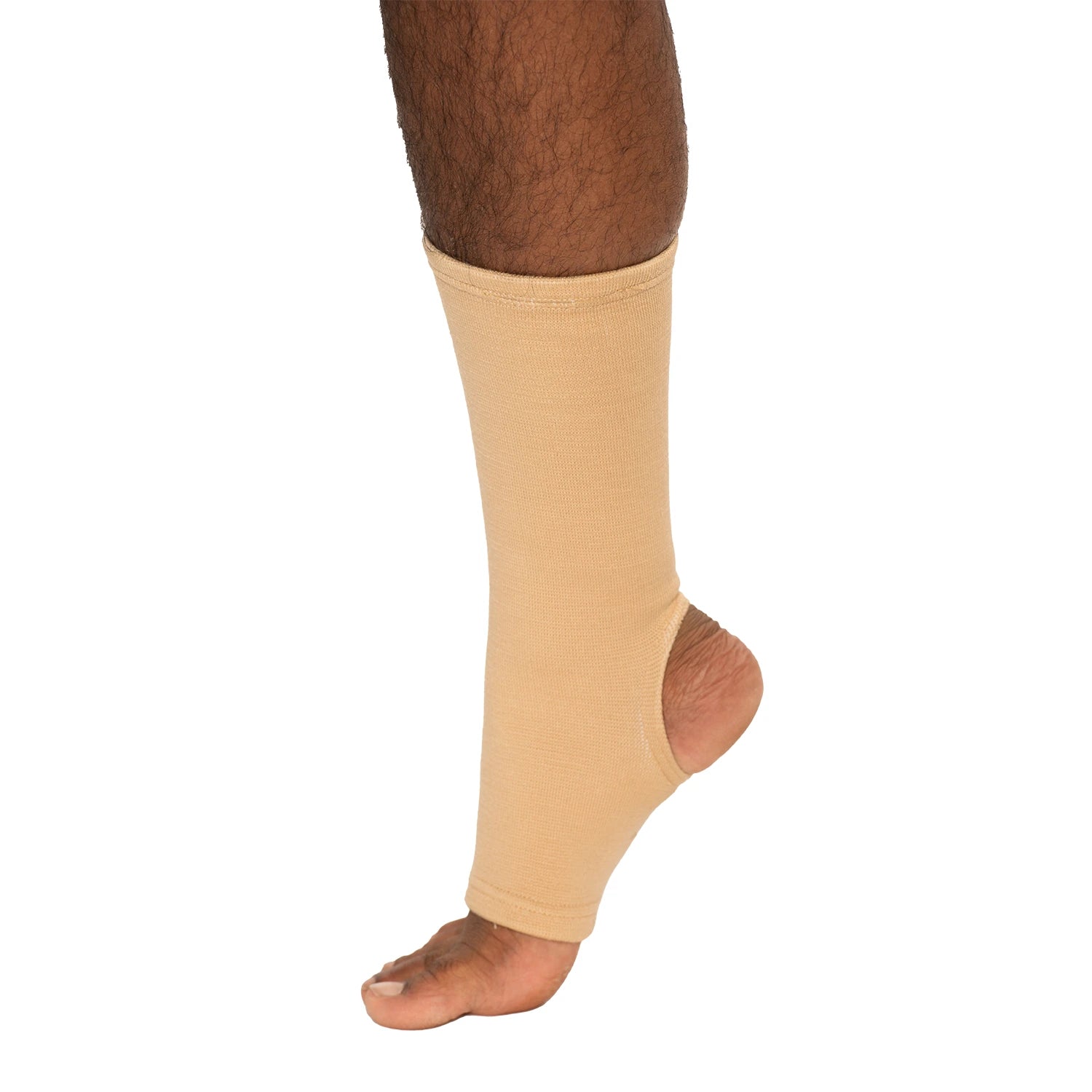 Breathable Ankle Brace on right leg