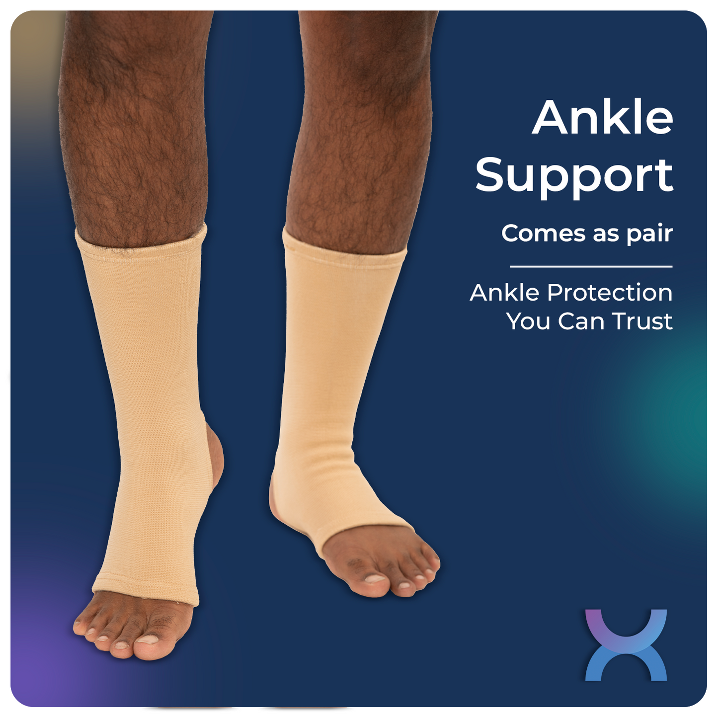 Kinestix Ankle Support Brace - Pair - Stability & Pain Relief for Active Life