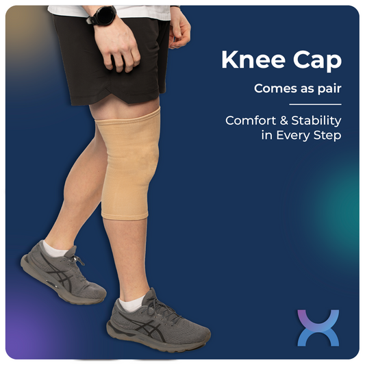 Kinestix Knee Cap Support Brace - Pair - Compression & Pain Relief
