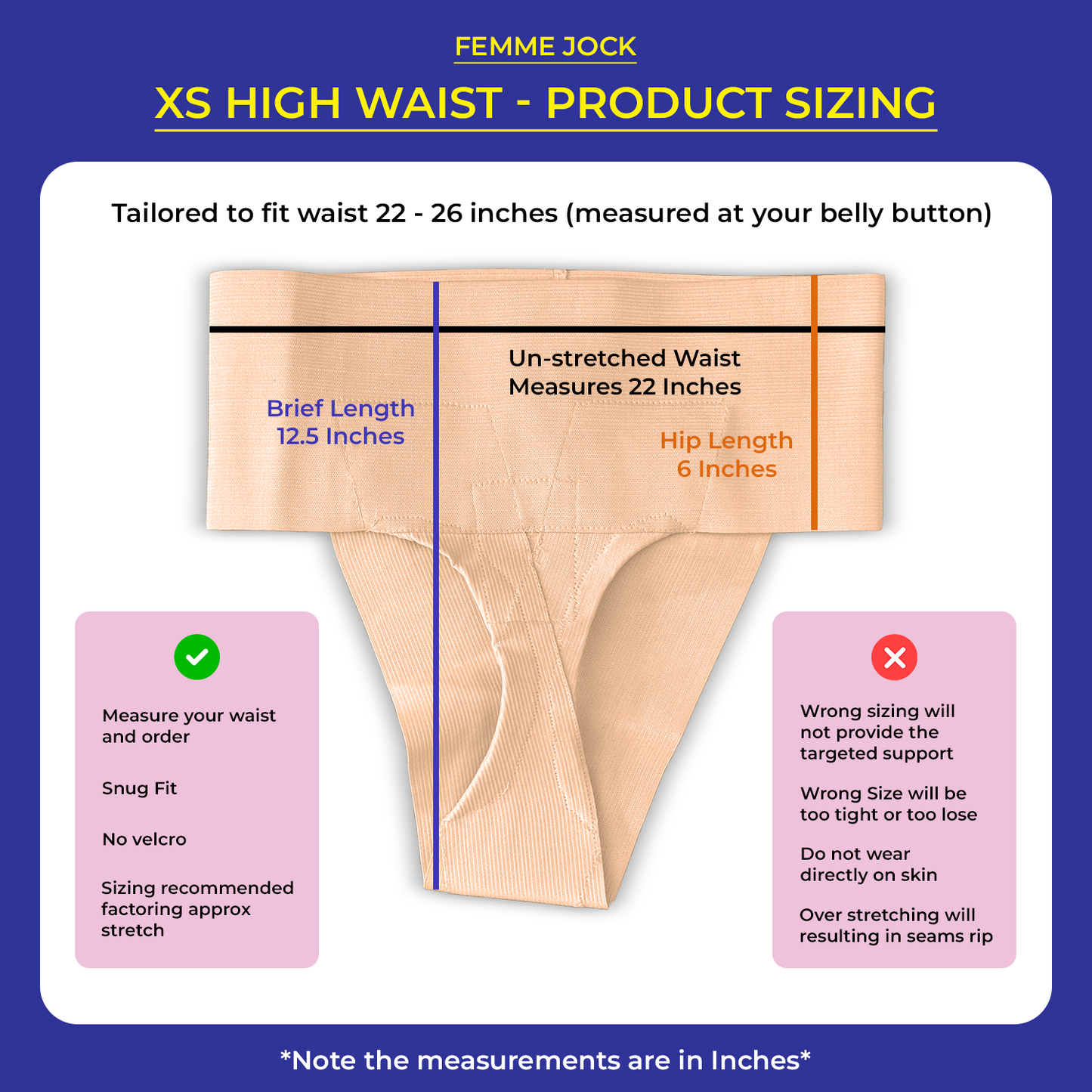 Femme Jock - Uterus Girdle for Prolapsed or Dropped Bladder - Vulvar Varicosities - Postpartum Recovery - Symphysis Pubis - Dysfunction Pain - High Waist - Combo Pack of 2