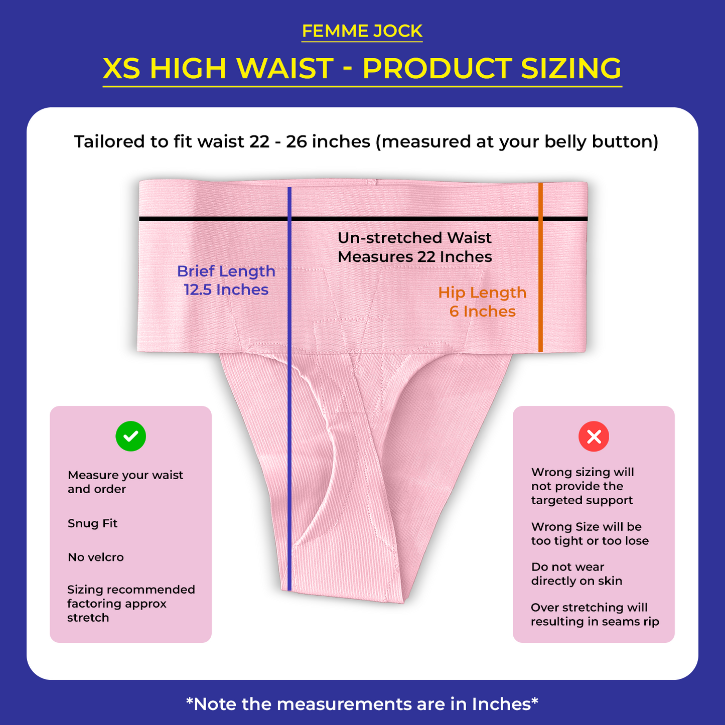 Femme Jock - Uterus Girdle for Prolapsed or Dropped Bladder - Vulvar Varicosities - Postpartum Recovery - Symphysis Pubis - Dysfunction Pain - High Waist - Combo Pack of 2