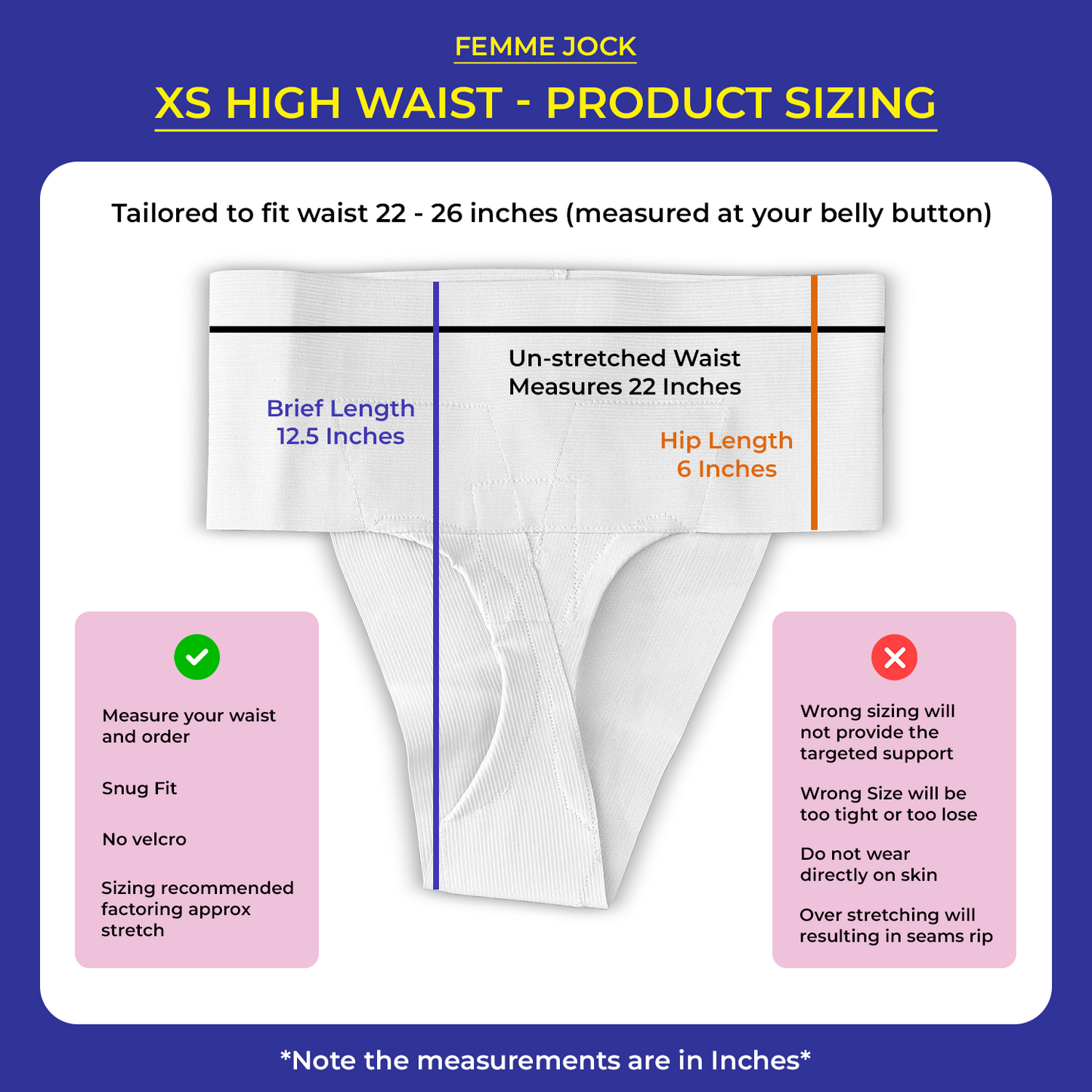 Femme Jock - Uterus Girdle for Prolapsed or Dropped Bladder - Vulvar Varicosities - Postpartum Recovery - Symphysis Pubis - Dysfunction Pain - High Waist - Combo Pack of 2