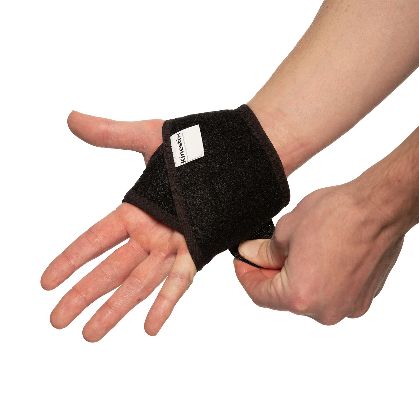Front view of thumb support belt