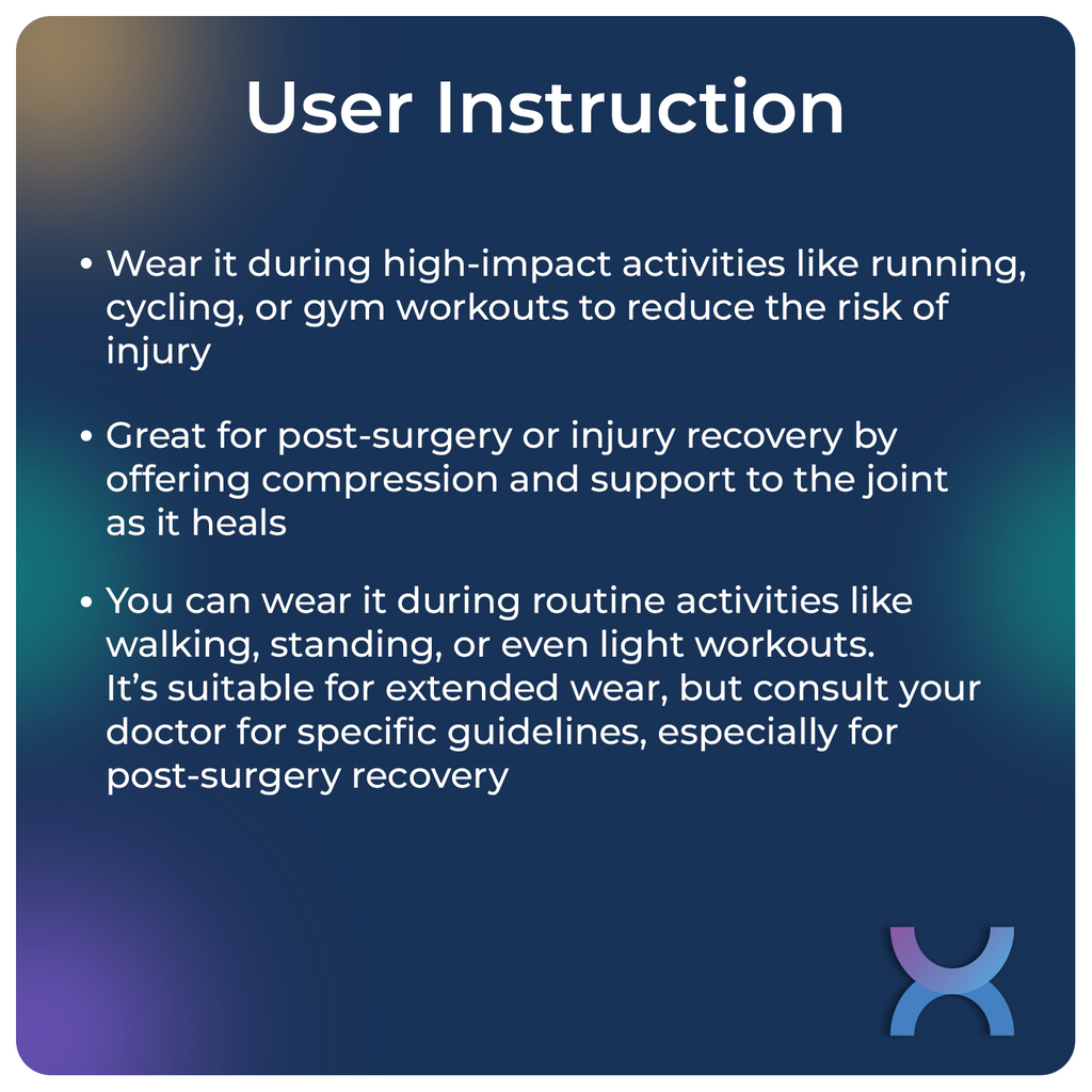 User Guidance for knee cap open patella		