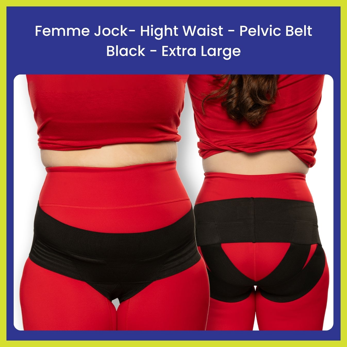 Femme Jock Women’s Pelvic Support Belt ― Uterus Girdle for Prolapsed Bladder | Vulvar Varicosities | Postpartum Recovery | Symphysis Pubis | Dysfunction Pain Relief - Low Waist & High Waist