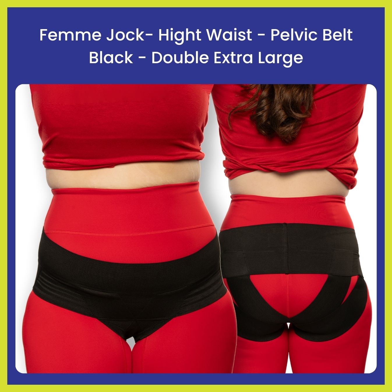 Femme Jock Women’s Pelvic Support Belt ― Uterus Girdle for Prolapsed Bladder | Vulvar Varicosities | Postpartum Recovery | Symphysis Pubis | Dysfunction Pain Relief - Low Waist & High Waist