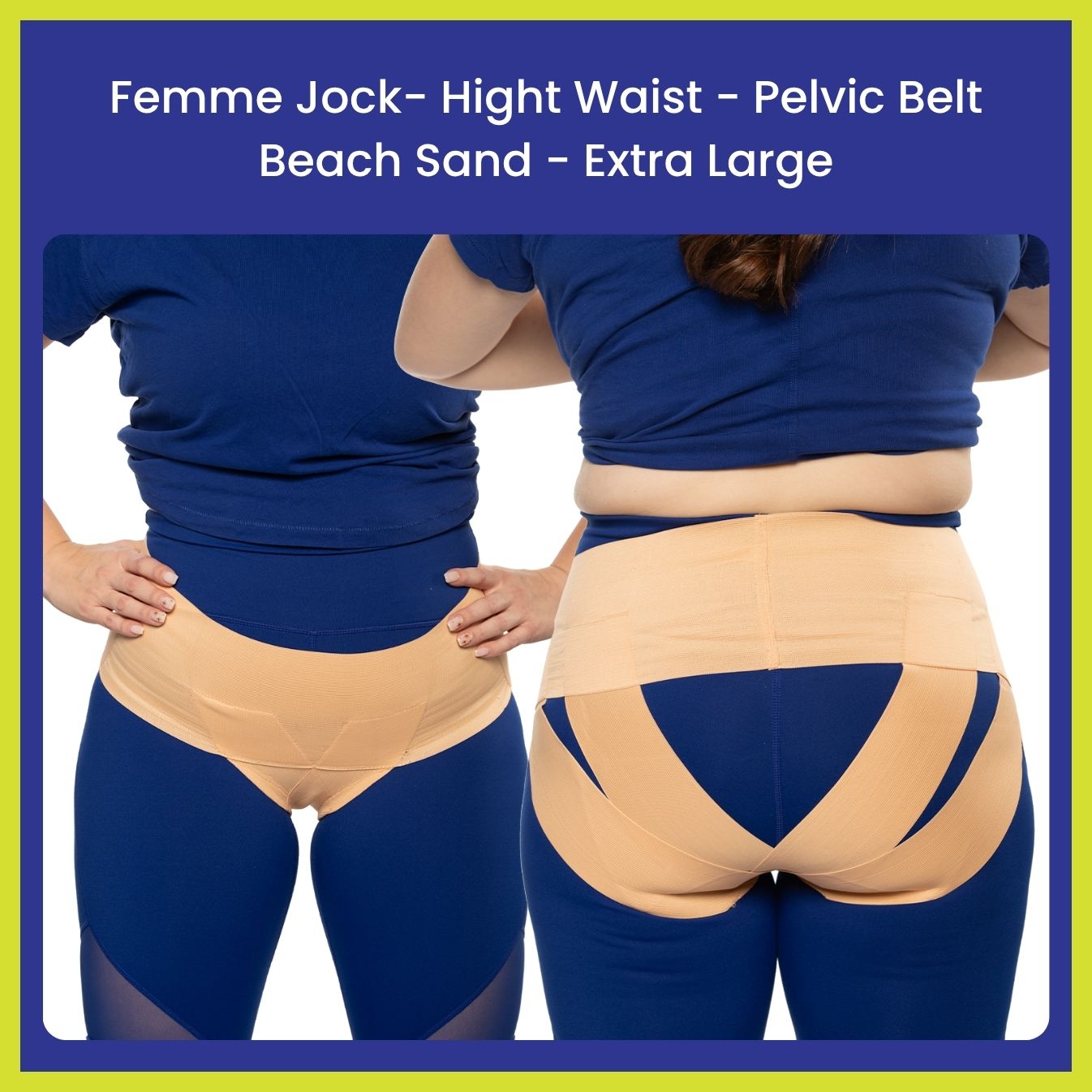 Femme Jock Women’s Pelvic Support Belt ― Uterus Girdle for Prolapsed Bladder | Vulvar Varicosities | Postpartum Recovery | Symphysis Pubis | Dysfunction Pain Relief - Low Waist & High Waist