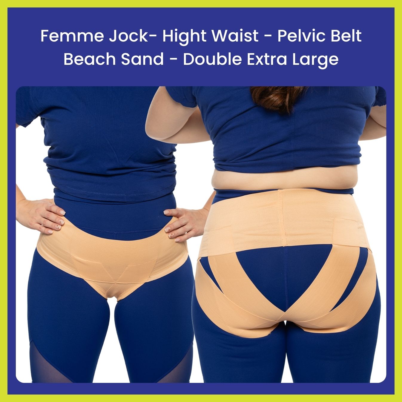 Femme Jock Women’s Pelvic Support Belt ― Uterus Girdle for Prolapsed Bladder | Vulvar Varicosities | Postpartum Recovery | Symphysis Pubis | Dysfunction Pain Relief - Low Waist & High Waist