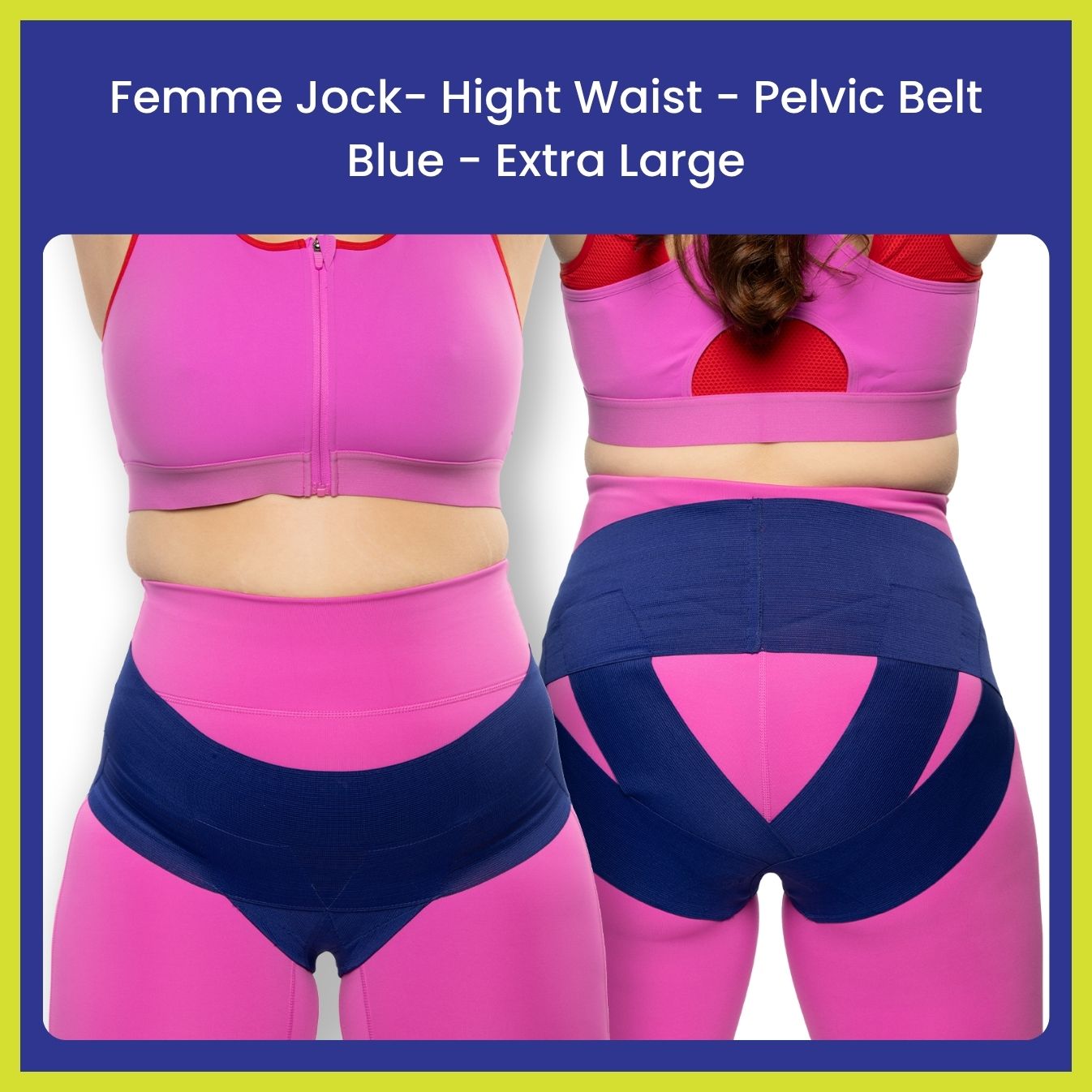 Femme Jock Women’s Pelvic Support Belt ― Uterus Girdle for Prolapsed Bladder | Vulvar Varicosities | Postpartum Recovery | Symphysis Pubis | Dysfunction Pain Relief - Low Waist & High Waist