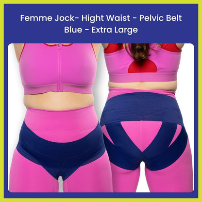 Femme Jock Women’s Pelvic Support Belt ― Uterus Girdle for Prolapsed Bladder | Vulvar Varicosities | Postpartum Recovery | Symphysis Pubis | Dysfunction Pain Relief - Low Waist & High Waist