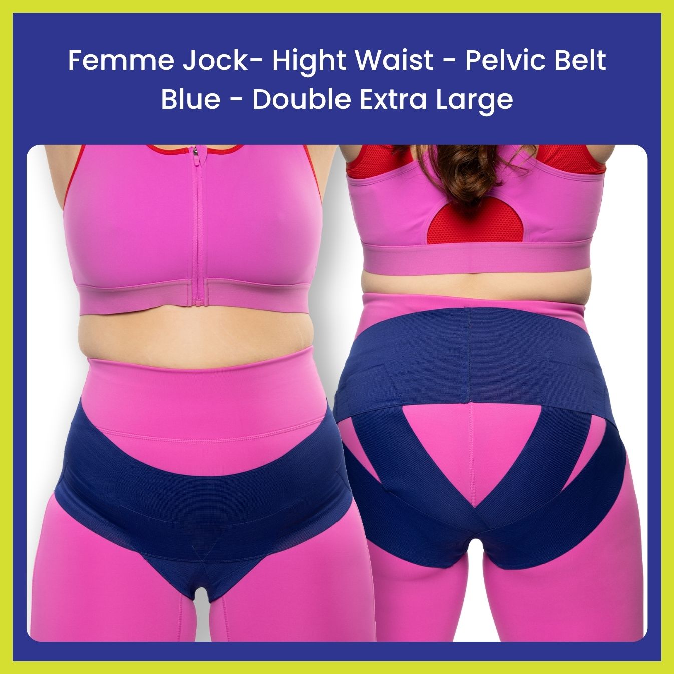 Femme Jock Women’s Pelvic Support Belt ― Uterus Girdle for Prolapsed Bladder | Vulvar Varicosities | Postpartum Recovery | Symphysis Pubis | Dysfunction Pain Relief - Low Waist & High Waist