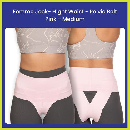 Femme Jock Women’s Pelvic Support Belt ― Uterus Girdle for Prolapsed Bladder | Vulvar Varicosities | Postpartum Recovery | Symphysis Pubis | Dysfunction Pain Relief - Low Waist & High Waist