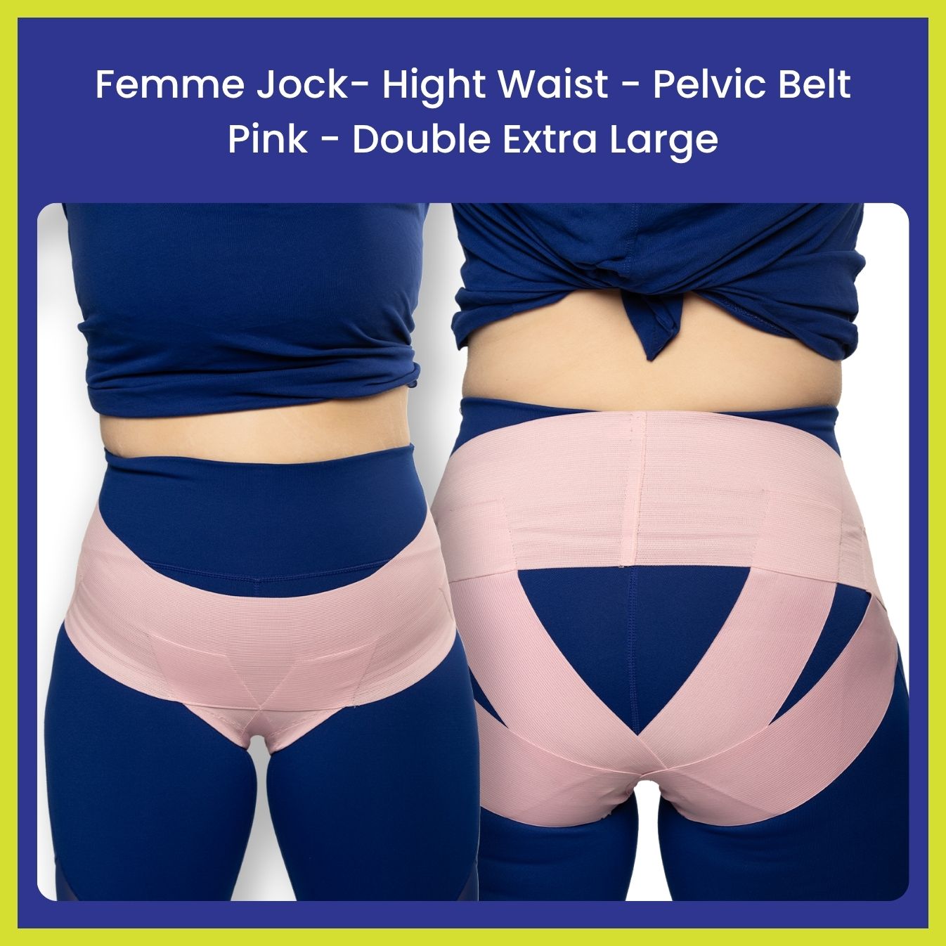 Femme Jock Women’s Pelvic Support Belt ― Uterus Girdle for Prolapsed Bladder | Vulvar Varicosities | Postpartum Recovery | Symphysis Pubis | Dysfunction Pain Relief - Low Waist & High Waist
