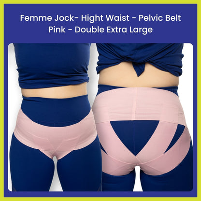 Femme Jock Women’s Pelvic Support Belt ― Uterus Girdle for Prolapsed Bladder | Vulvar Varicosities | Postpartum Recovery | Symphysis Pubis | Dysfunction Pain Relief - Low Waist & High Waist