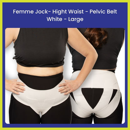 Femme Jock Women’s Pelvic Support Belt ― Uterus Girdle for Prolapsed Bladder | Vulvar Varicosities | Postpartum Recovery | Symphysis Pubis | Dysfunction Pain Relief - Low Waist & High Waist