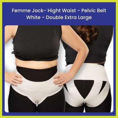 Femme Jock Women’s Pelvic Support Belt ― Uterus Girdle for Prolapsed Bladder | Vulvar Varicosities | Postpartum Recovery | Symphysis Pubis | Dysfunction Pain Relief - Low Waist & High Waist