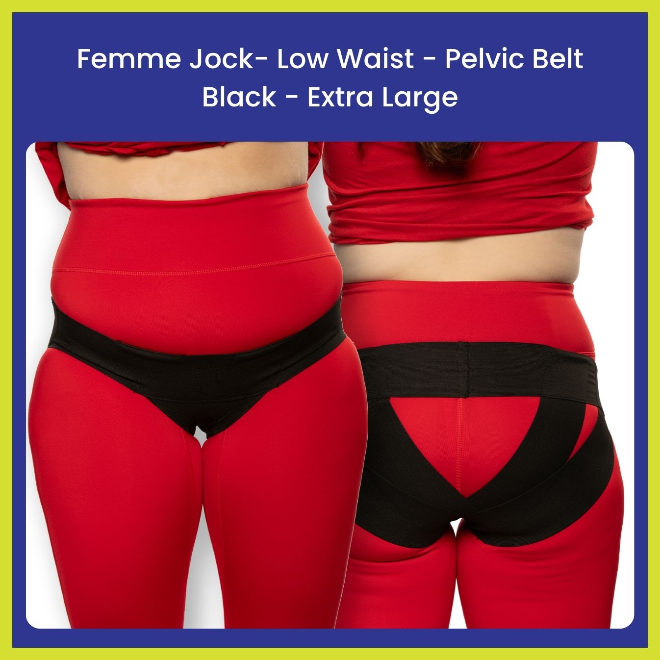 Femme Jock Women’s Pelvic Support Belt ― Uterus Girdle for Prolapsed Bladder | Vulvar Varicosities | Postpartum Recovery | Symphysis Pubis | Dysfunction Pain Relief - Low Waist & High Waist