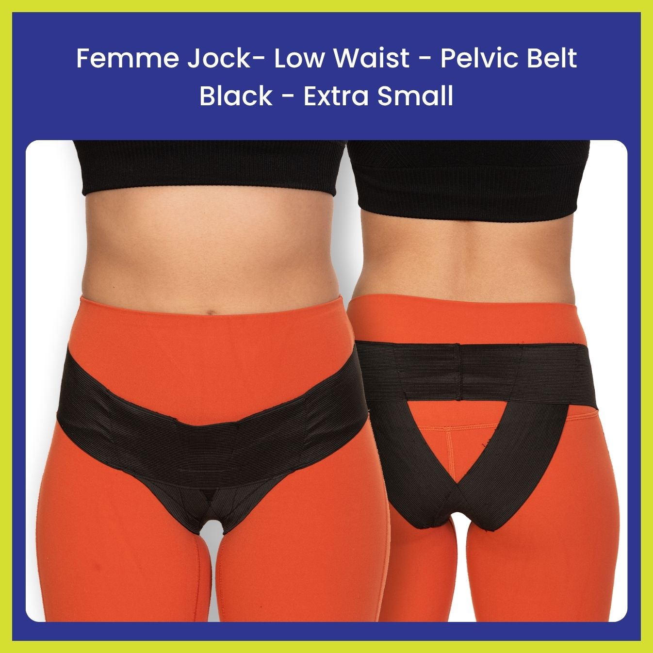 Femme Jock Women’s Pelvic Support Belt ― Uterus Girdle for Prolapsed Bladder | Vulvar Varicosities | Postpartum Recovery | Symphysis Pubis | Dysfunction Pain Relief - Low Waist & High Waist