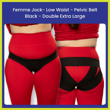 Femme Jock Women’s Pelvic Support Belt ― Uterus Girdle for Prolapsed Bladder | Vulvar Varicosities | Postpartum Recovery | Symphysis Pubis | Dysfunction Pain Relief - Low Waist & High Waist