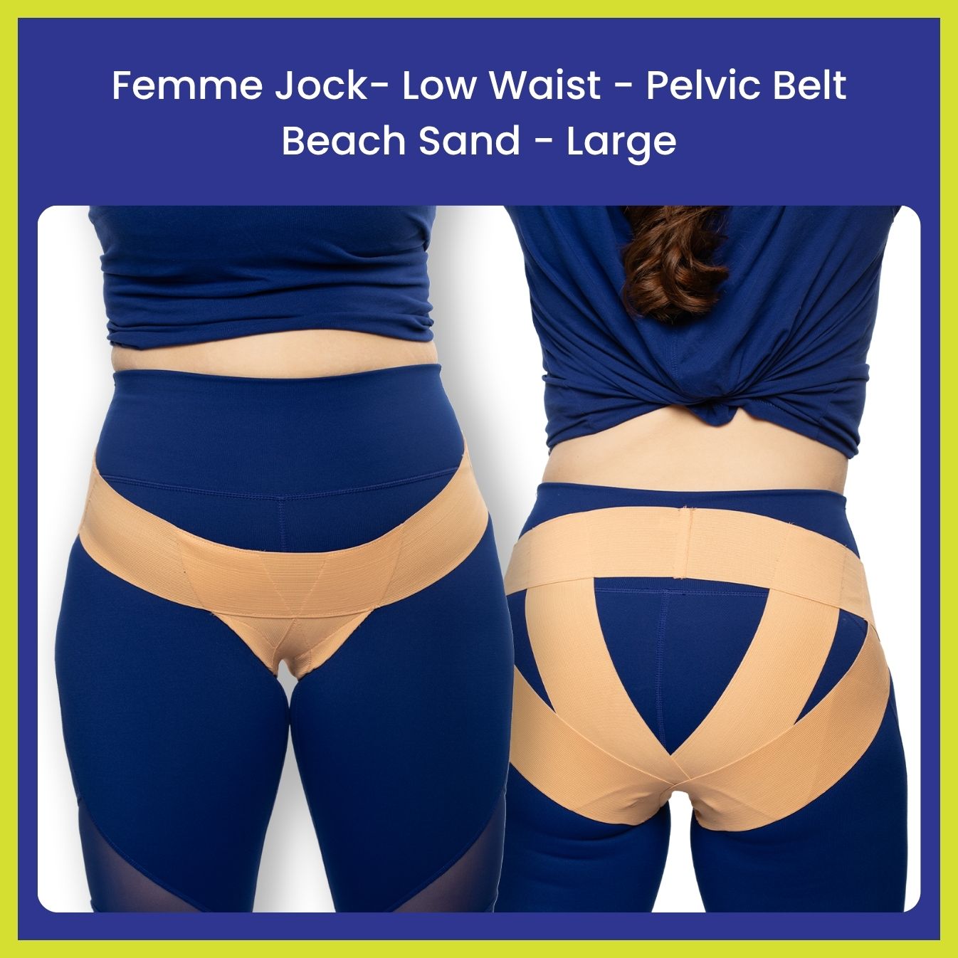 Femme Jock Women’s Pelvic Support Belt ― Uterus Girdle for Prolapsed Bladder | Vulvar Varicosities | Postpartum Recovery | Symphysis Pubis | Dysfunction Pain Relief - Low Waist & High Waist