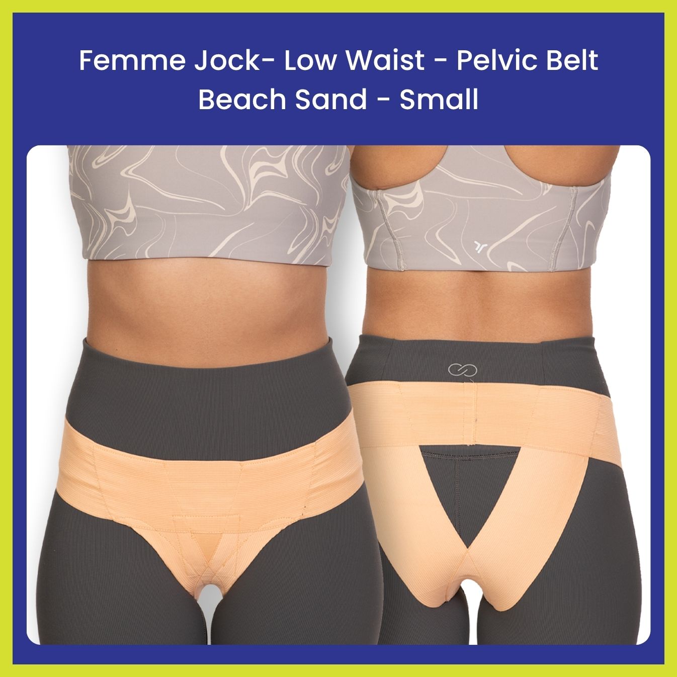 Femme Jock Women’s Pelvic Support Belt ― Uterus Girdle for Prolapsed Bladder | Vulvar Varicosities | Postpartum Recovery | Symphysis Pubis | Dysfunction Pain Relief - Low Waist & High Waist