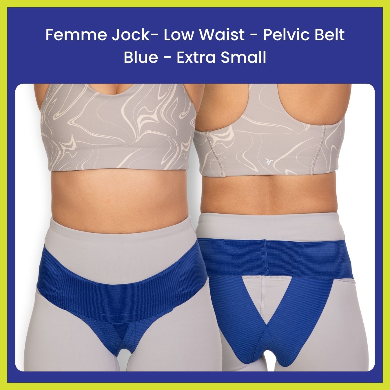 Femme Jock Women’s Pelvic Support Belt ― Uterus Girdle for Prolapsed Bladder | Vulvar Varicosities | Postpartum Recovery | Symphysis Pubis | Dysfunction Pain Relief - Low Waist & High Waist