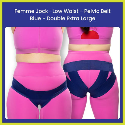 Femme Jock Women’s Pelvic Support Belt ― Uterus Girdle for Prolapsed Bladder | Vulvar Varicosities | Postpartum Recovery | Symphysis Pubis | Dysfunction Pain Relief - Low Waist & High Waist