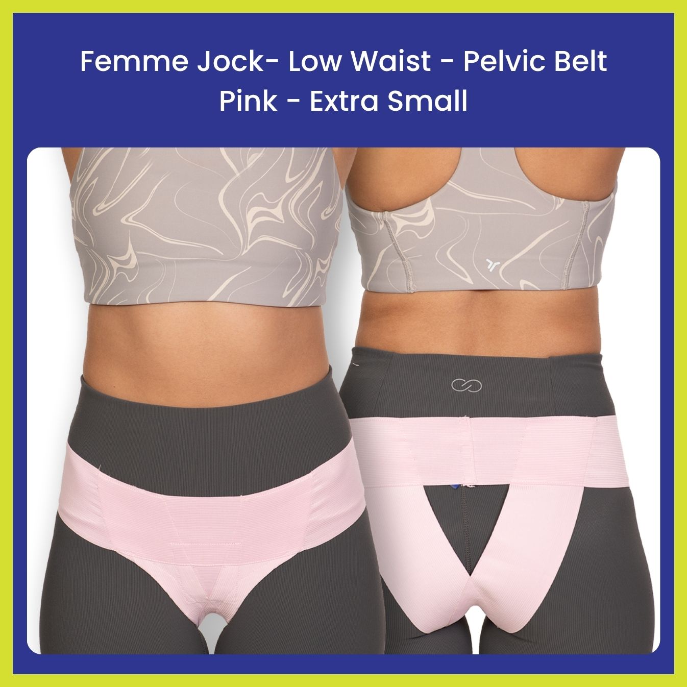 Femme Jock Women’s Pelvic Support Belt ― Uterus Girdle for Prolapsed Bladder | Vulvar Varicosities | Postpartum Recovery | Symphysis Pubis | Dysfunction Pain Relief - Low Waist & High Waist