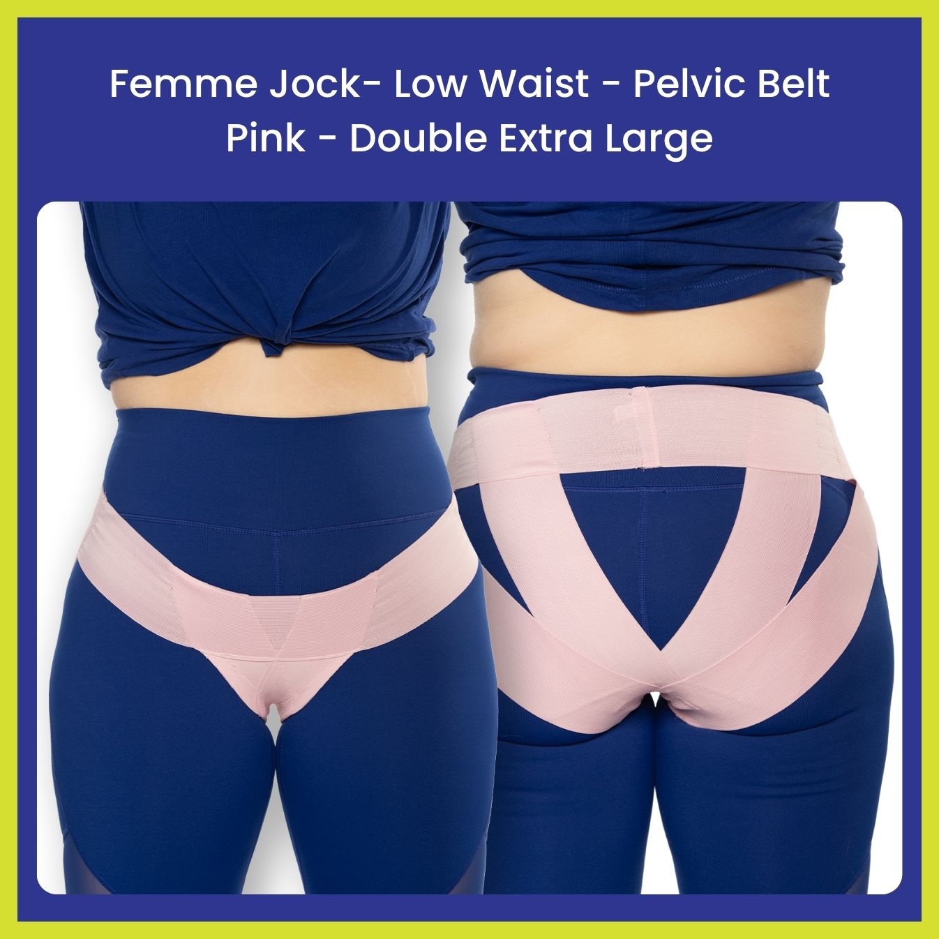 Femme Jock Women’s Pelvic Support Belt ― Uterus Girdle for Prolapsed Bladder | Vulvar Varicosities | Postpartum Recovery | Symphysis Pubis | Dysfunction Pain Relief - Low Waist & High Waist