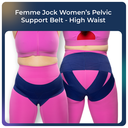 Femmejock Women’s Pelvic Support Belt – High Waist - Adjustable & Breathable Comfort