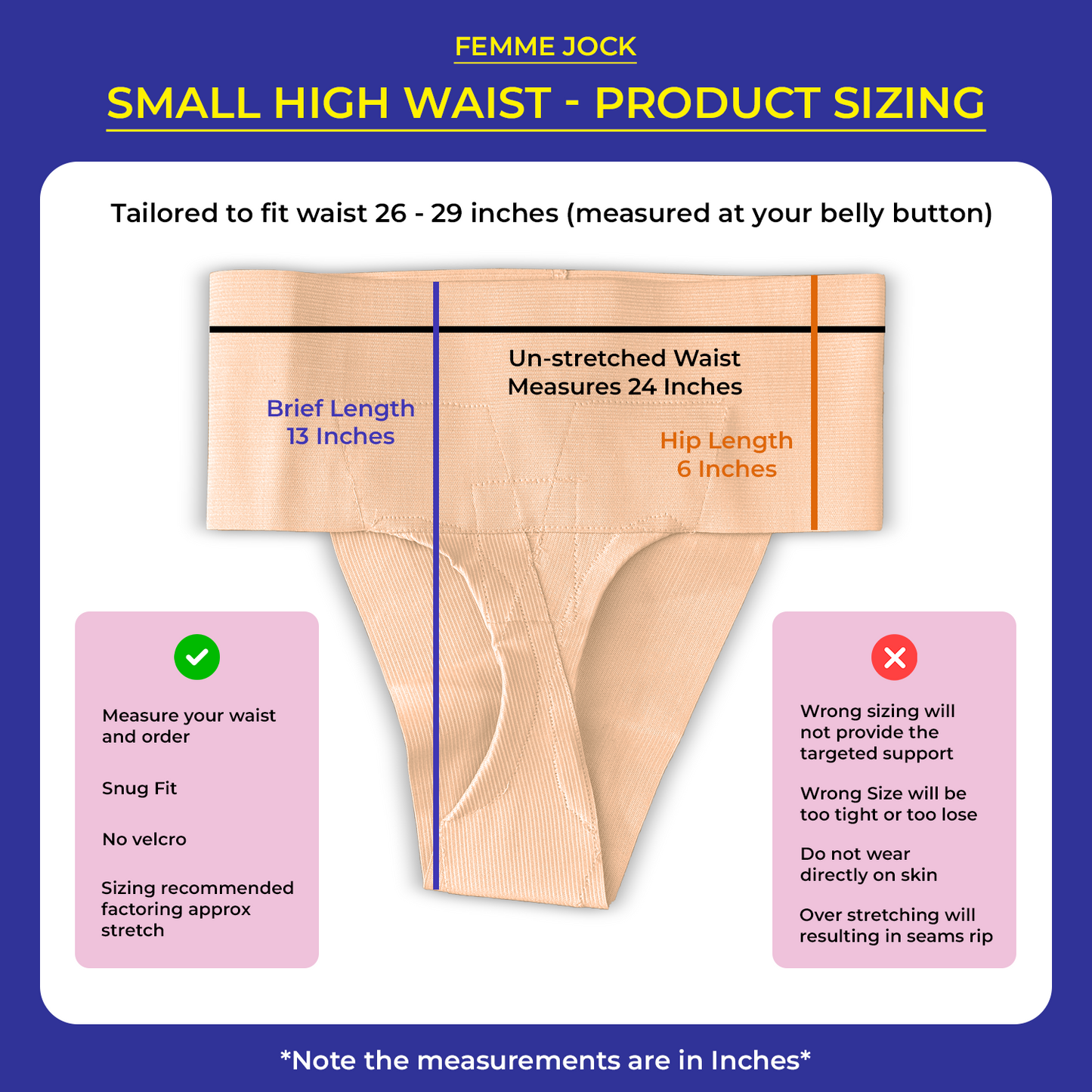 Femme Jock Women’s Pelvic Support Belt ― Uterus Girdle for Prolapsed Bladder | Vulvar Varicosities | Postpartum Recovery | Symphysis Pubis | Dysfunction Pain Relief - Low Waist & High Waist