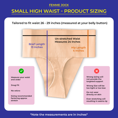 Femme Jock Women’s Pelvic Support Belt ― Uterus Girdle for Prolapsed Bladder | Vulvar Varicosities | Postpartum Recovery | Symphysis Pubis | Dysfunction Pain Relief - Low Waist & High Waist