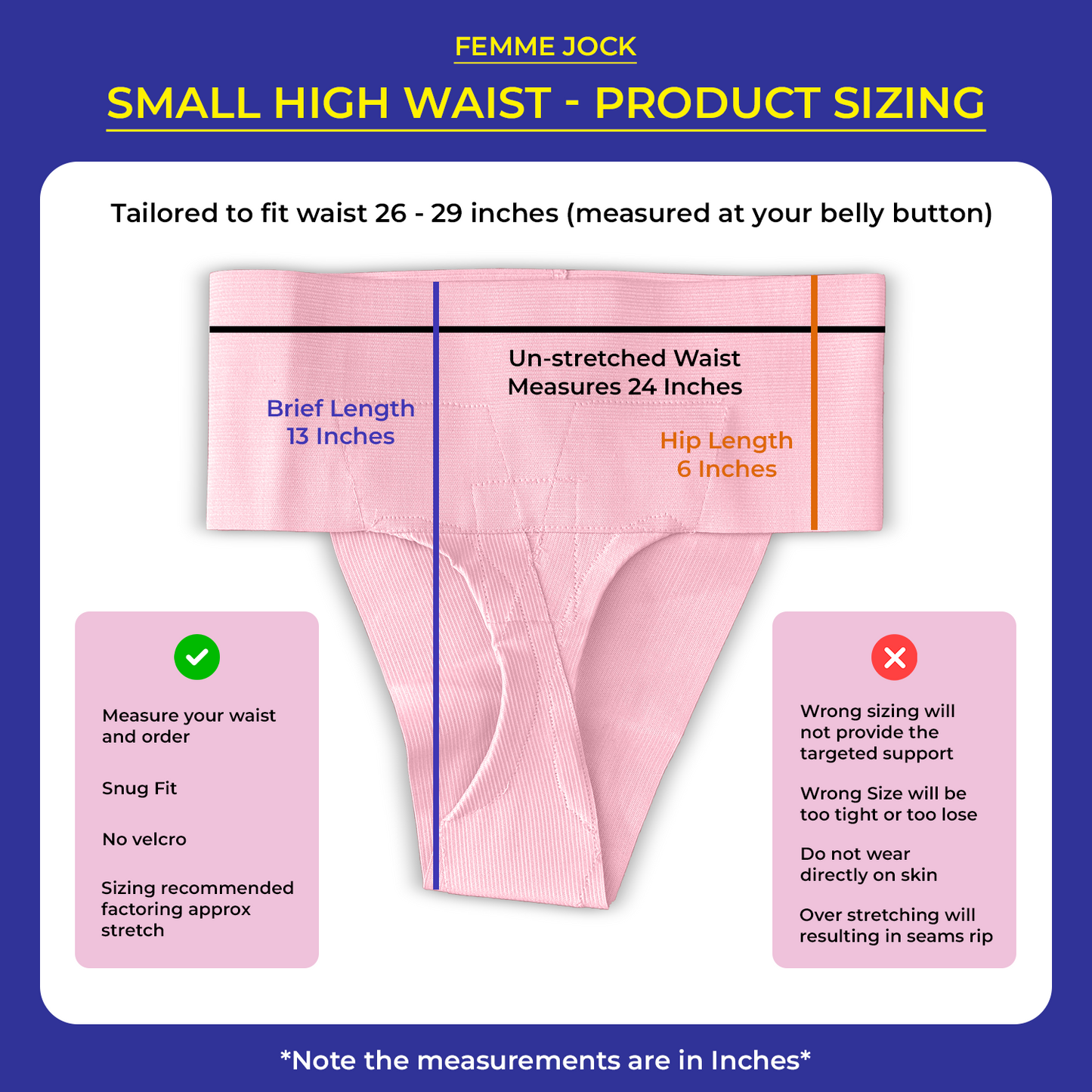 Femme Jock Women’s Pelvic Support Belt ― Uterus Girdle for Prolapsed Bladder | Vulvar Varicosities | Postpartum Recovery | Symphysis Pubis | Dysfunction Pain Relief - Low Waist & High Waist