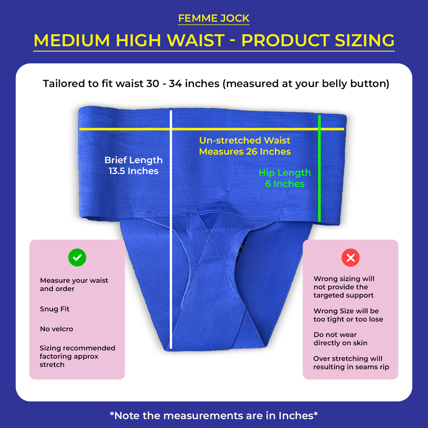 Femme Jock Women’s Pelvic Support Belt ― Uterus Girdle for Prolapsed Bladder | Vulvar Varicosities | Postpartum Recovery | Symphysis Pubis | Dysfunction Pain Relief - Low Waist & High Waist